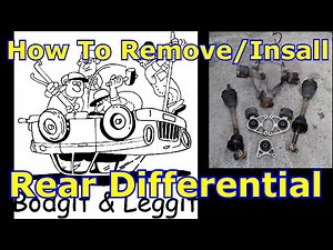 how to remove/intsall rear differential in a landrover freeland part 2 bodgit and leggit garage