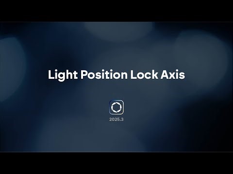 KeyShot Studio - Light Position Lock Axis Update