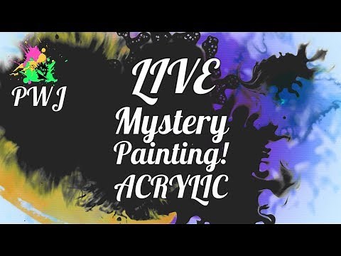 Recorded LIVE Mystery Painting - Step by Step Acrylic Painting Tutorial