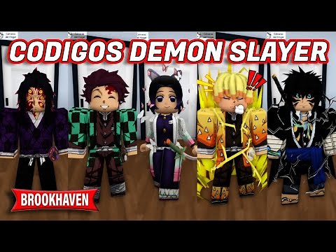 DEMON SLAYER / KIMETSU NO YAIBA Codes *FREE* 2024 in Brookhaven 🏡 RP ROBLOX #roblox #brookhaven