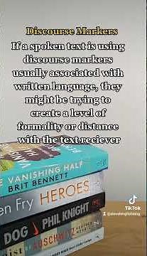 Discourse Markers explained in under 60 seconds