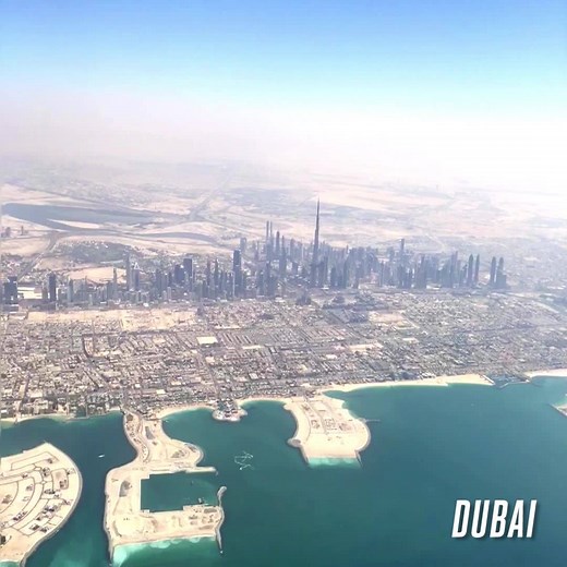 Enjoy an aerial view of Dubai from our Boeing 777. | Emirates