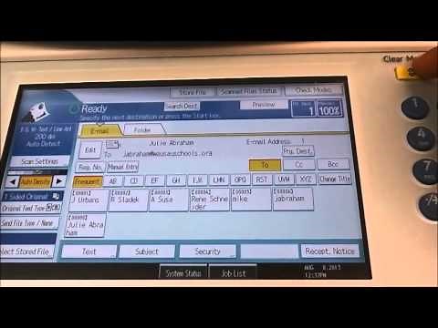 WSD Scan to email or folder