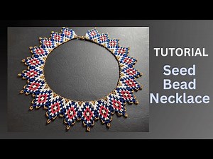 DIY seed bead necklace, beading tutorial