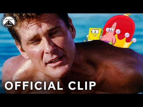 David Hasselhoff Saves SpongeBob & Patrick! | The SpongeBob SquarePants Movie | Paramount Movies