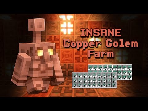 I Built an INSANE Copper Golem Statue Farm