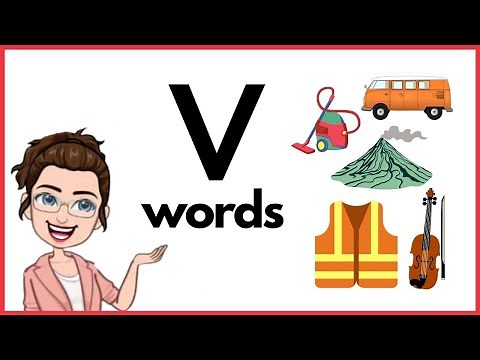 WORDS THAT START WITH LETTER Vv | 'v' Words | Phonics | Initial Sounds | LEARN LETTER Vv