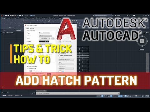AutoCAD How To Add Hatch Patterns