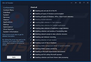 Win 10 Tweaker Unwanted Application