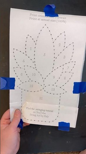 How to Use my Download and Print String Art Templates