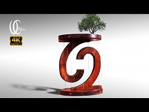 (Wood art)Create a mysterious and beautiful walnut tree tensegrity structure/Anti-gravity shelf.