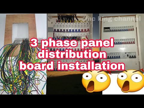 How to install 3 phase panel distribution board