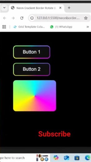 Neon Gradient Button | CSS Glow Hover Effect