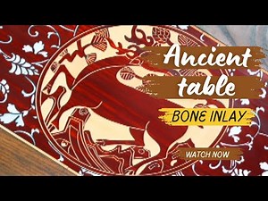 Bone inlay table made with ancient and beautiful art technique | handmade art of China