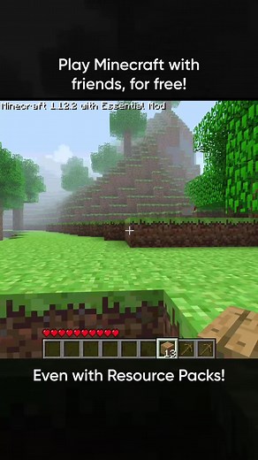 Resource Pack sharing makes multiplayer even easier! Wait… who goes there…. #essentialmod #minecraft #minecraftmods #meme