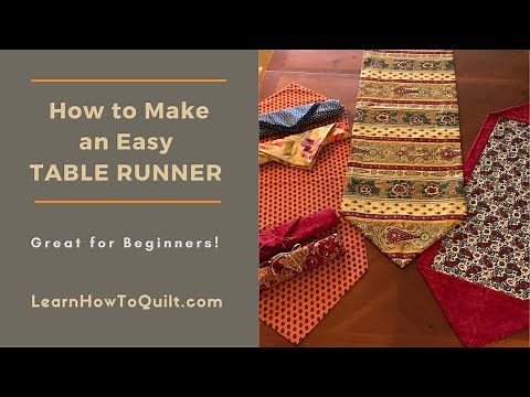 How To Make an Easy Table Runner