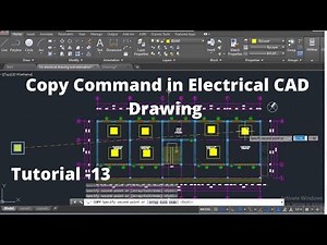 How to use Copy Command In Electrical CAD Drawing | Copy Command in AutoCAD| AutoCAD Tutorial-13