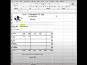 Donation Software- Making the Receipts Look Professional; see description for new video