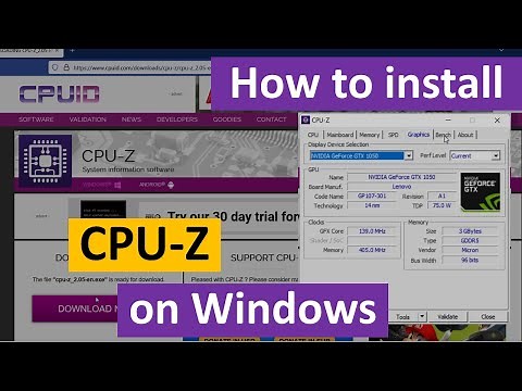 How to install CPU-Z on Windows