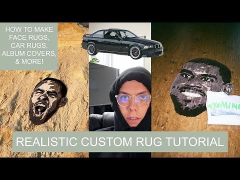 HOW TO MAKE REALISTIC CUSTOM RUGS! | Face Rugs, Car Rugs, & More!