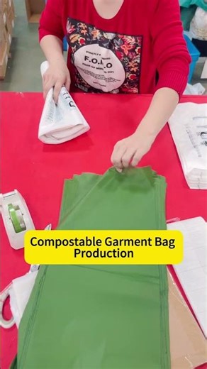 How We Produce Compostable Garment Bags in Our Factory
