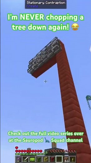 Infinite wood in Minecraft! Create mod tree harvester farm! Modded Minecraft