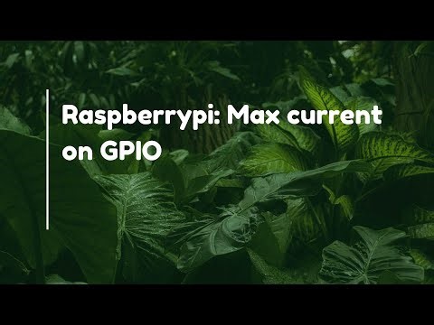 Raspberrypi: Max current on GPIO