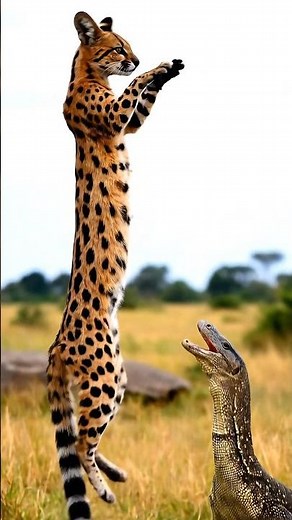 What Happens When a Cat Meets a Lizard?