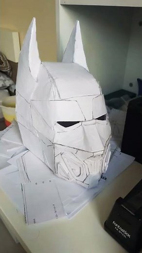 DIY Batman Mask || paper making#thebatman #papercraft #shorts