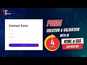 Create a Form in Just 4 Minutes using HTML, CSS, and JavaScript | Html | Css | JavaScript