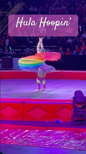 1 Girl, a Rainbow of Hula Hoops! 🌈 Incredible Multi-Hoop Performance