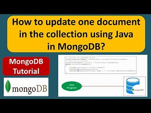 How to update one document in the collection using Java in MongoDB? | MongoDB with Java