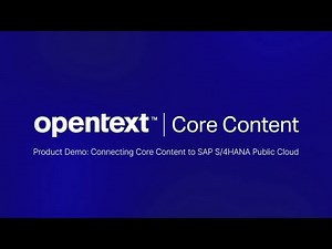 Connecting Core Content to SAP S/4HANA Public Cloud