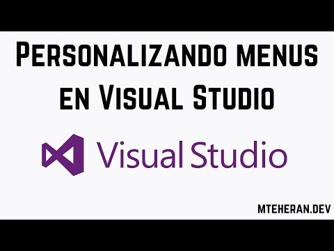 Personalizando menus en Visual Studio 2022