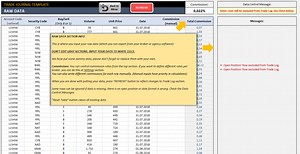 Trading Journal Excel Template