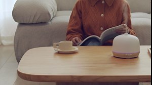 Ceramic Essential Oil Diffusers for Home Large Room, Aromatherapy Scent Air Diffuser Ultrasonic Aroma Defusers 500ml with Timed—White