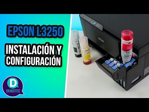Epson L3250 | Instalación de tintas y Configurar Driver ✅