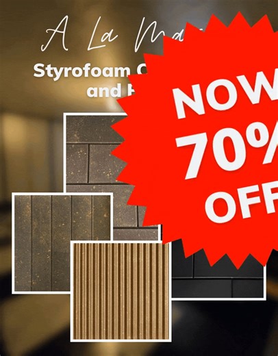 We’d like to highlight our ever popular A La Maison Styrofoam ceiling tiles and plank styles that are now 70% off! These lightweight, easy-to-install tiles offer the look of real metal, tin, or wood—at a fraction of the cost. ❗Stock is limited so shop now and save big❗>> https://www.decorativeceilingtiles.net/sale | Decorative Ceiling Tiles Online Store