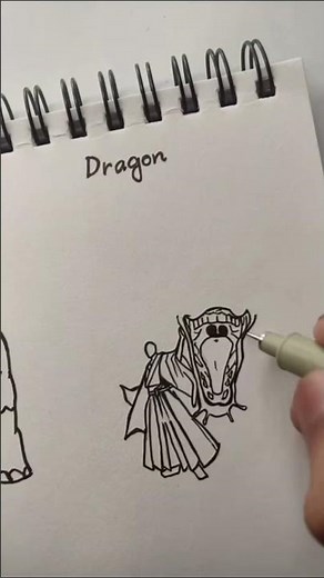 HOW TO DRAW A DRAGON || EASY || STEP TO STEP 😮😮🤔✨ #art #painting #draw #sketch #drawing #stickman😮😮