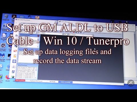 Set up OBD1 GM ALDL USB Cable - WIN10 and TunerPro RT and Data Logging Files