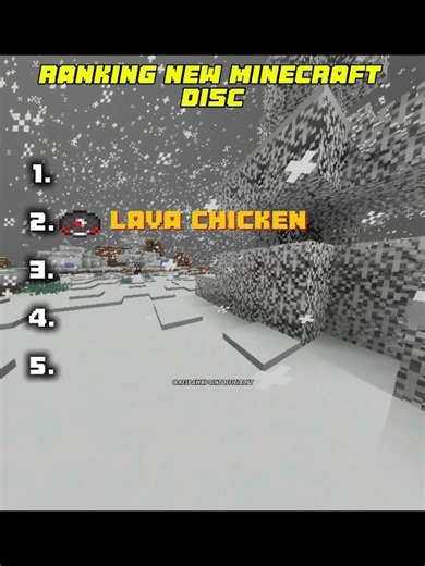 Ranking New Minecraft disc #minecraft #minecraftmusic #disc