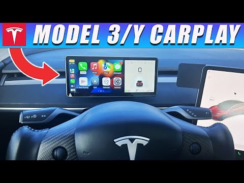 NEW Apple CarPlay Display For Tesla Model 3 & Model Y - Instrument Cluster Must Have Accessory 2022