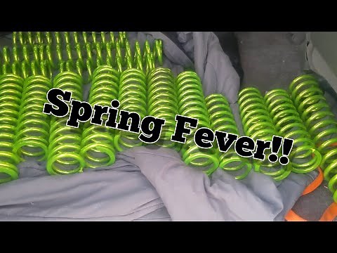 How to Powder Coat Coil Springs. Glowing Yellow over Super Chrome - Ep 40