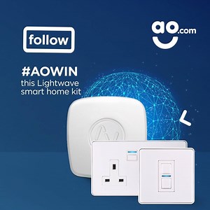 4.6K views · 515 reactions | Fancy turning on your coffee machine with your phone, or dimming the lights from the sofa? Well now you can with this Lightwave smart home starter kit. And even better, we’ve teamed up with Lightwave to give one away for free. Simply like this post, follow us and comment #AOWin below for your chance to win. Full T&Cs: https://ao.com/life/wp-content/uploads/2019/07/Lightwave-.pdf | AO | Facebook