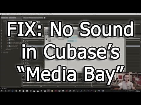 FIX: No Sound in Cubase's "Media Bay"