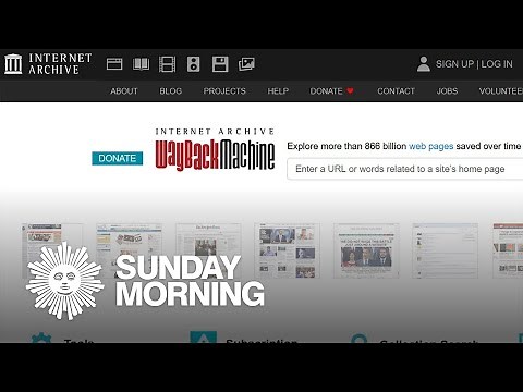 The Internet Archive's Wayback Machine
