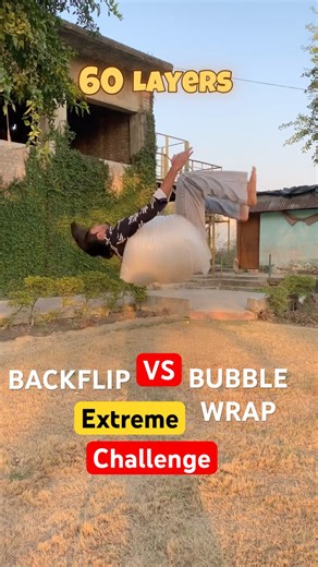 Backflip Challenge - Is Bubble Wrap Actually Useful?