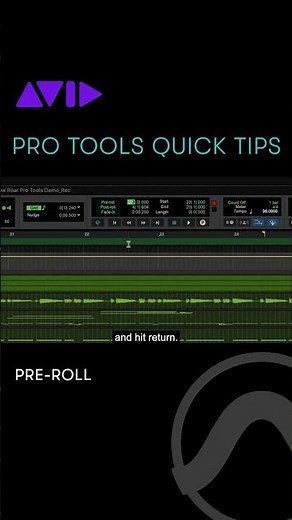 Learn how to use Pre-Roll in Pro Tools to set a run-up to your recording punch-in point