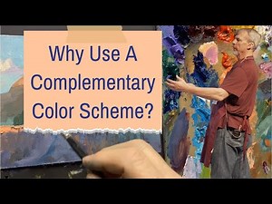 Complementary Color Scheme Landscape Painting Composition Tutorial