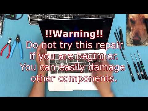 How to replace Keyboard for Macbook pro 2017 A1708 (Complete disassembly)